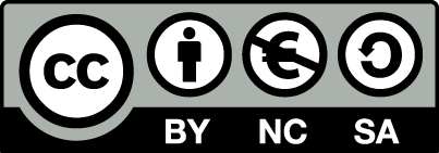 Logo da Creative Commons BY NC SA