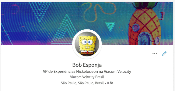 bob esponja - linkedin para empresas