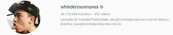 whinderson - como criar uma conta no youtube