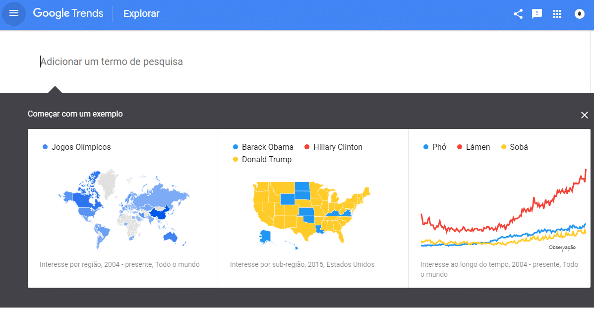 explorar - google trends