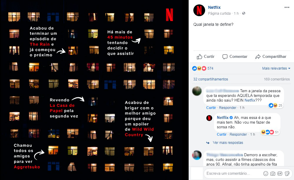 print netflix curtidas no facebook