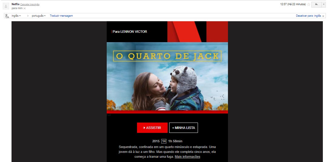 o que é landing page- netflix