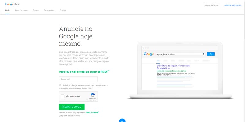 Descubra como anunciar no Google AdWords