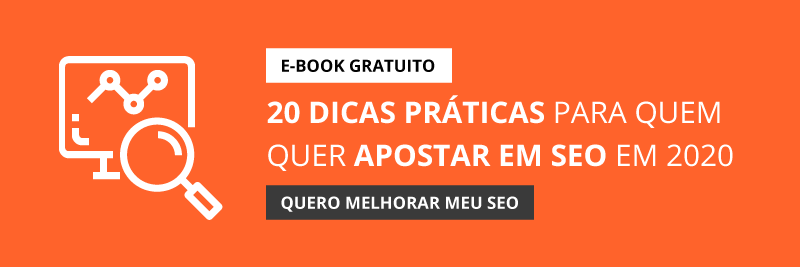 E-book gratuito da Ideal Marketing com 20 dicas de SEO para otimizar o seu site.