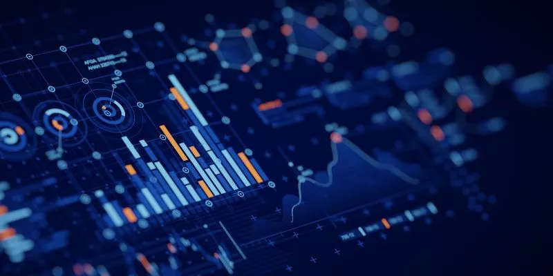 Dados, gráficos e outros elementos de Digital Analytics