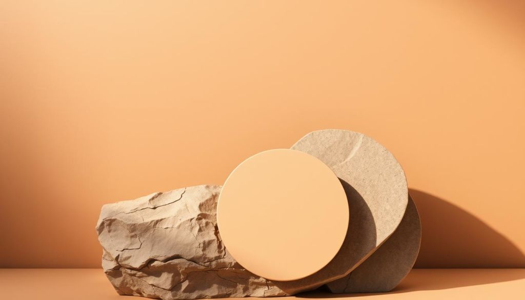 A cohesive brand identity stands as a visual cornerstone, harmonizing diverse elements into a unified whole. Against a warm, muted background, overlapping geometric shapes interlock seamlessly, conveying a sense of stability and solidity. Subtle, matte textures add depth, while a soft, natural lighting scheme casts gentle shadows, imbuing the composition with a sense of depth and three-dimensionality. The overall aesthetic is one of intentional, carefully crafted consistency - a visual manifestation of a brand's unwavering commitment to its core values and messaging.