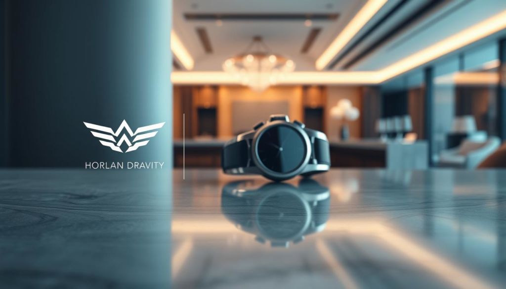 A high-quality, modern branding design with a strong visual identity intertwined with a perception of exceptional product quality. The foreground features a sleek, minimalist logo or brand symbol against a smooth, reflective surface, conveying a sense of sophistication and prestige. The middle ground showcases a high-end, meticulously crafted product rendered in vivid, photorealistic detail, emphasizing its craftsmanship and premium materials. The background subtly suggests an elegant, upscale environment, with subtle lighting and subtle gradients to create a sense of depth and atmosphere. The overall composition and styling evoke a harmonious relationship between the brand's visual identity and the customer's perceived quality of the product.