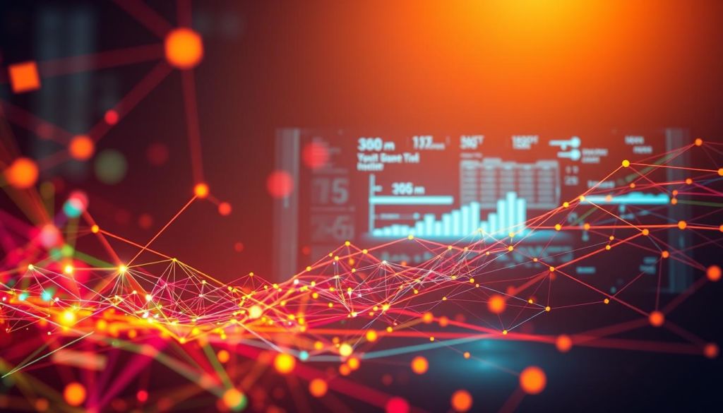 A vibrant, constantly evolving visual representation of digital progress. In the foreground, a dynamic array of colorful, interconnected geometric shapes and lines symbolize the ever-changing nature of technology. The middle ground depicts a sleek, minimalist interface with subtly pulsing indicators, representing the steady flow of data and information. In the background, a soft, ethereal glow illuminates the scene, conveying a sense of forward momentum and enlightenment. Lighting is warm and diffused, creating a sense of depth and atmosphere. The overall composition evokes a feeling of adaptability, growth, and the ceaseless march of technological advancement.