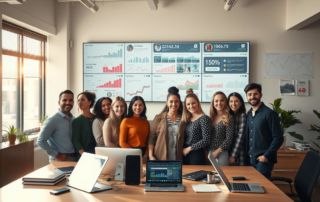 assessores de marketing divulgam sobre influencers